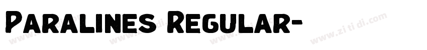 Paralines Regular字体转换